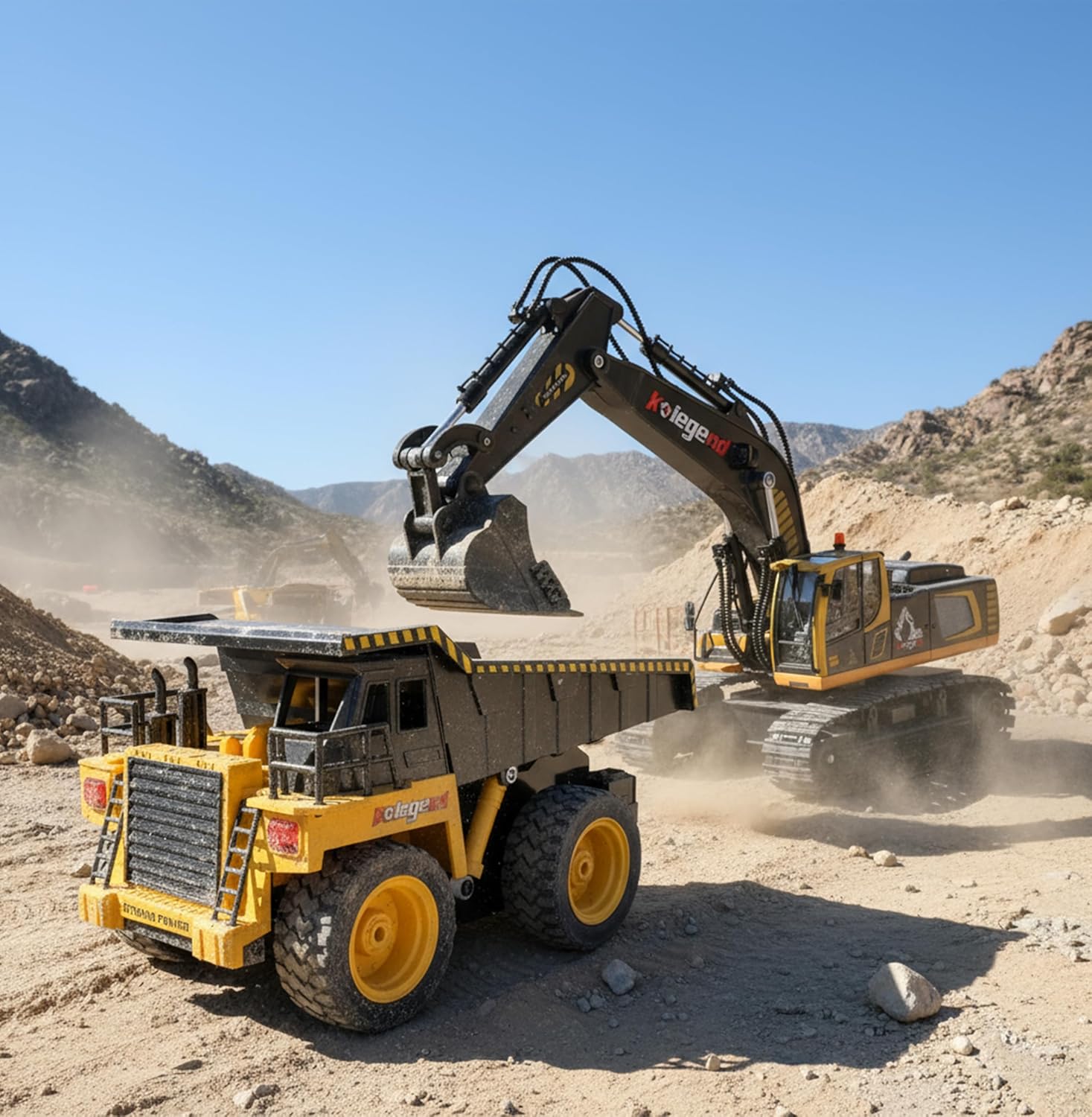 22-channel realistic digging control